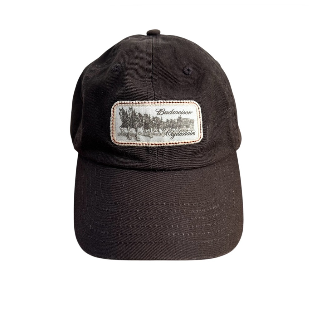Vintage Budweiser Embroidered Clydesdales Baseball Hat Cotton Ball Cap